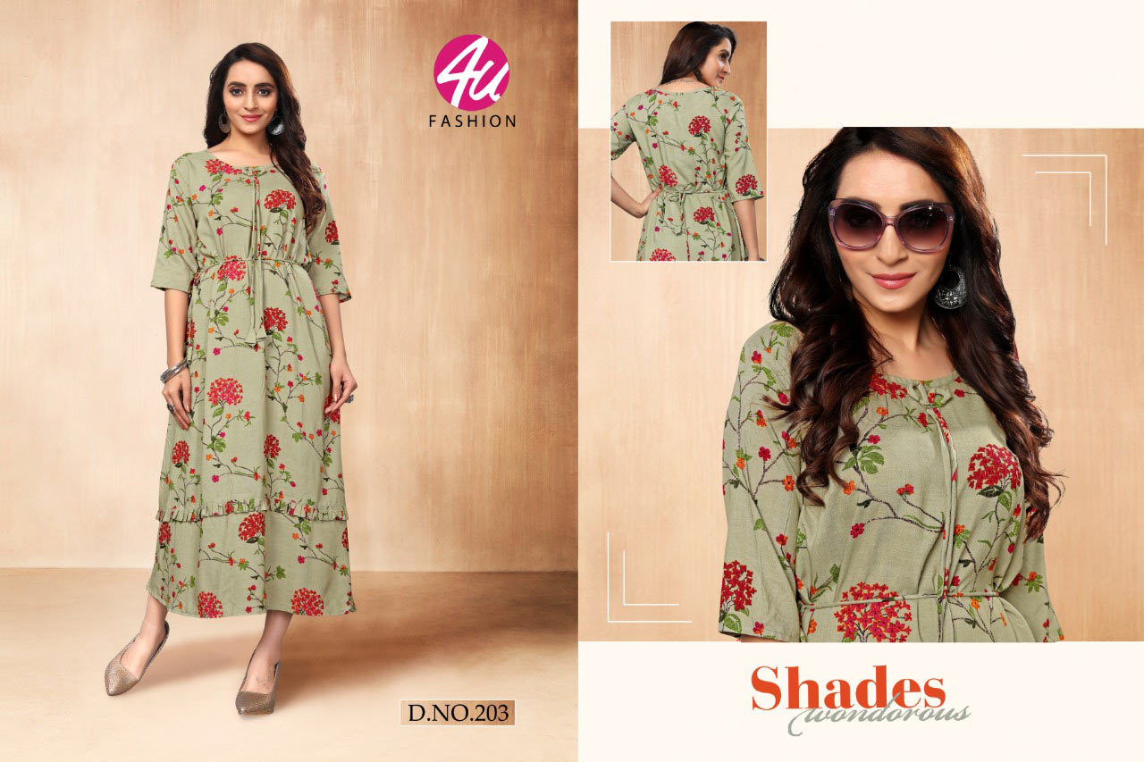Glamour 4u Fashion Rayon Print Embroidery Kurti Catalog Glamour 4u Fashion Rayon Print Embroidery Kurti Catalog